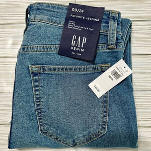 GAP Women's High Rise Favorite Jeggings Mid Rise Stretch Super Skinny Size 00/24